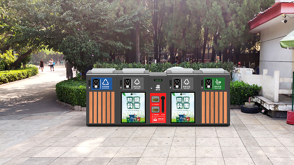 貓先生智能垃圾分類房，定時(shí)定點(diǎn)垃圾收集點(diǎn) ，智能垃圾箱生產(chǎn)廠家