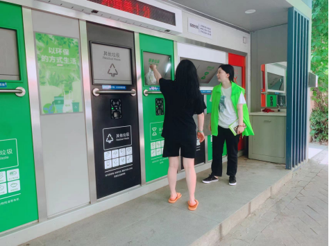 貓先生兩網融合環保驛站，小區垃圾分類站，垃圾房廠家