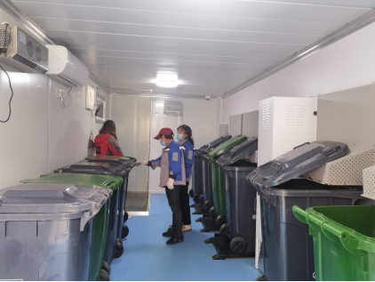 貓先生分類智能垃圾房，小區(qū)智能垃圾房，垃圾分類投放點